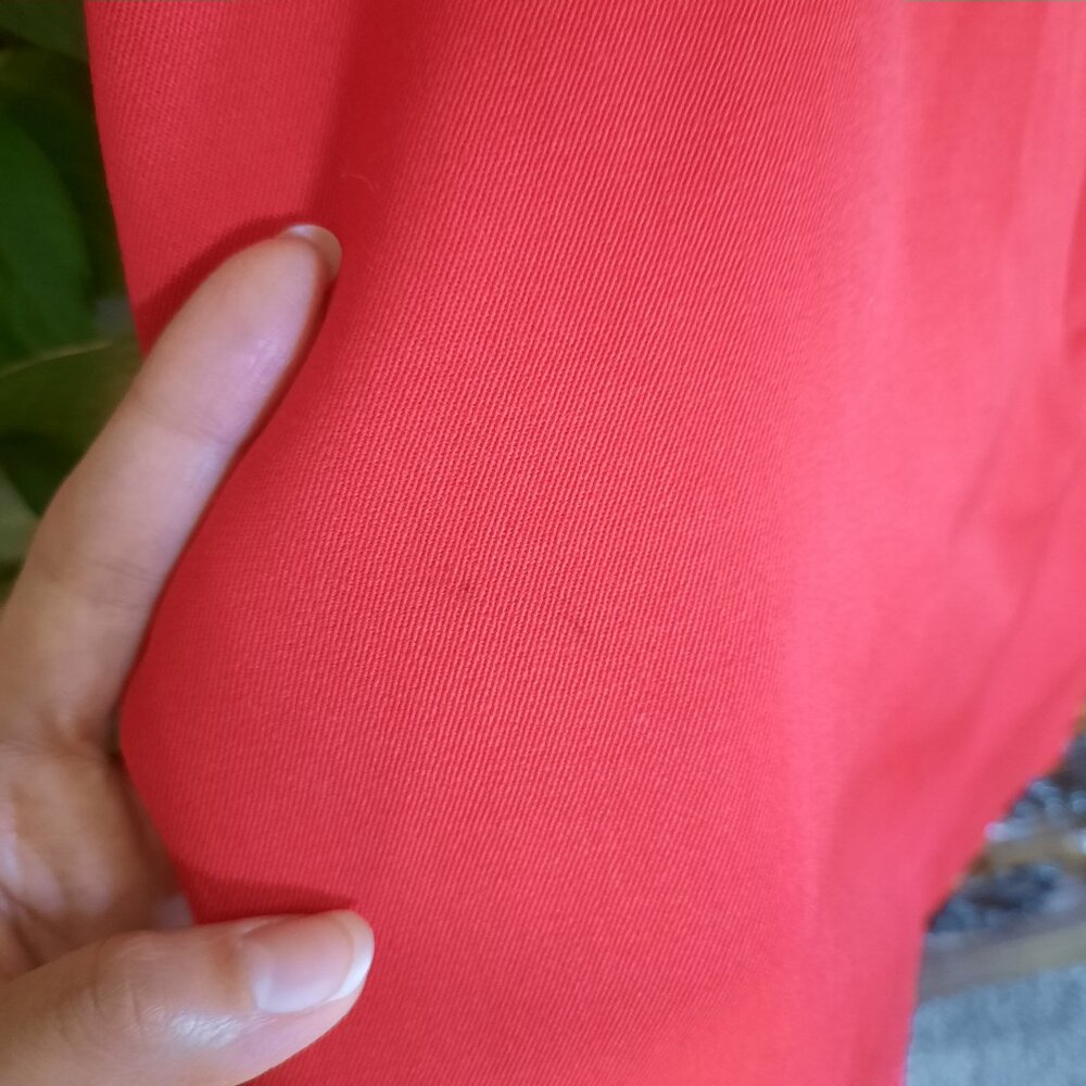 Vintage 90s Structured Shift Pencil Wool Skirt - Red, Size S - Picture 14 of 16